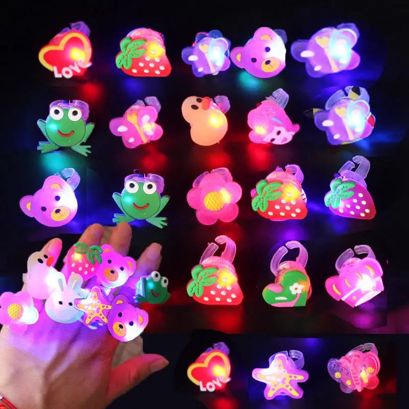10/20PCS Glowing Bracelets Slap Rings Toy Children Gifts Christmas Party Favor Kids Birthday Gifts Wedding Guests Giveaways Gift