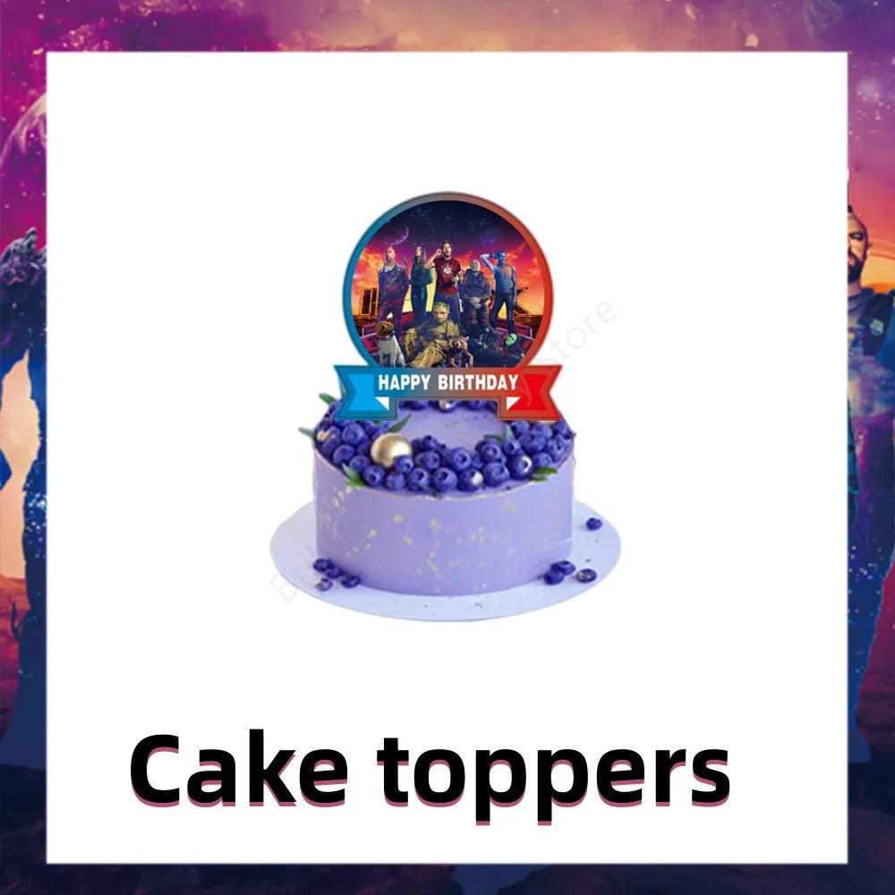 New Guardians of the Galaxy Party Decoration Disposable Tableware Balloons Superhero Baby Shower Kids Birthday Party Supplies