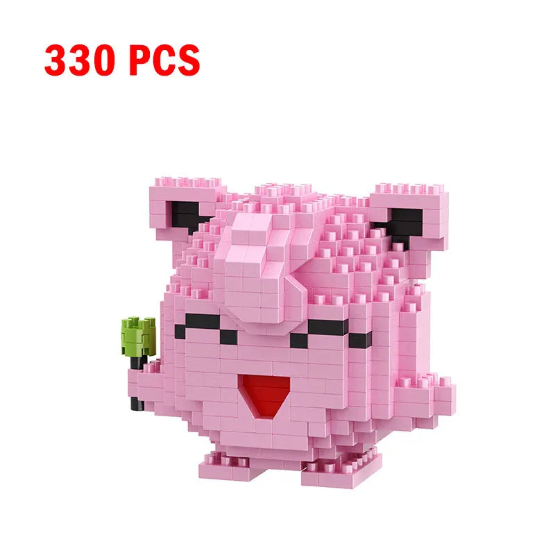 Pokemon Small Building Pokemon Nanoblock Cartoon Pikachu Animal Model Education Game Graphics Pokemon Toys For Kids Birthday