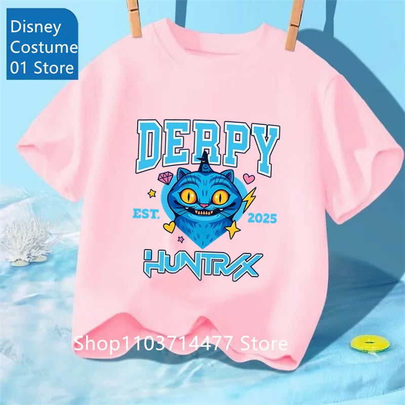 Children's Clothing KPop Demon Hunters Fans Gifts Kids Clothes Fashion Casual Tops 2025 Hot Movie Soft Baby Girls T Shirt