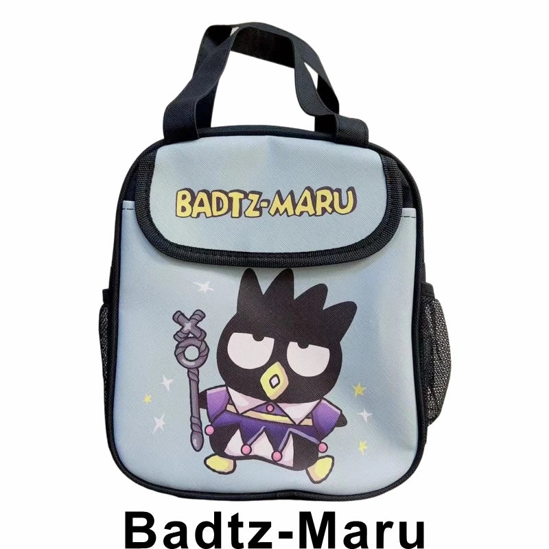 Hello Kitty Kuromi Cinnamonroll  Cartoon Kids Lunch Bag Thermal Insulation Aluminum Film C anvas Portable Insulation  Lunch Bag