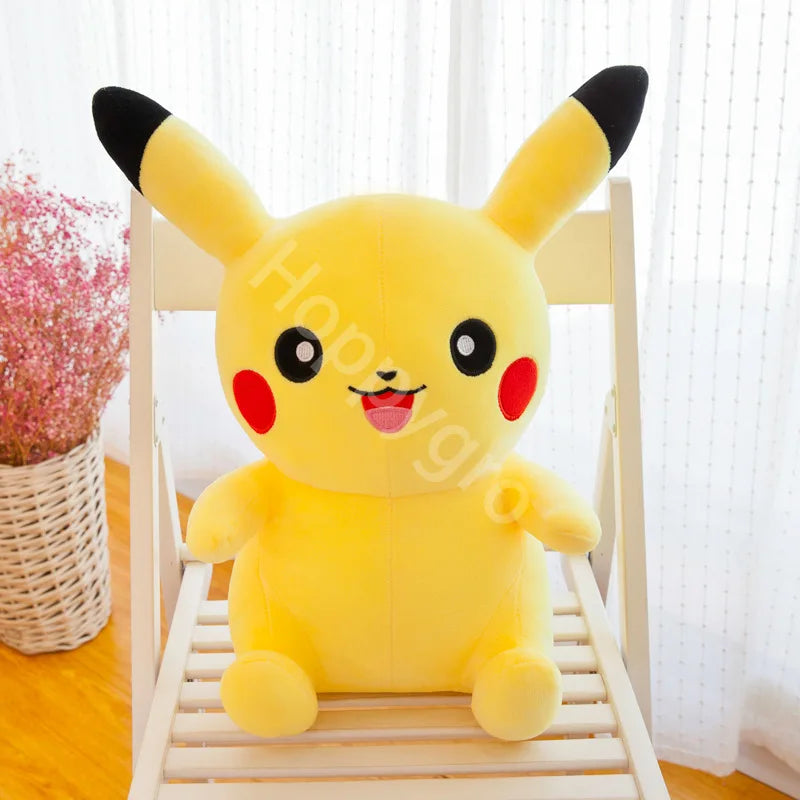 25cm Pokemon Pikachu Plush Toys Kawaii Japan Anime Elf Plush Doll Soft Stuffed Cartoon Pikachu Doll Birthday Gift For Kids Girls
