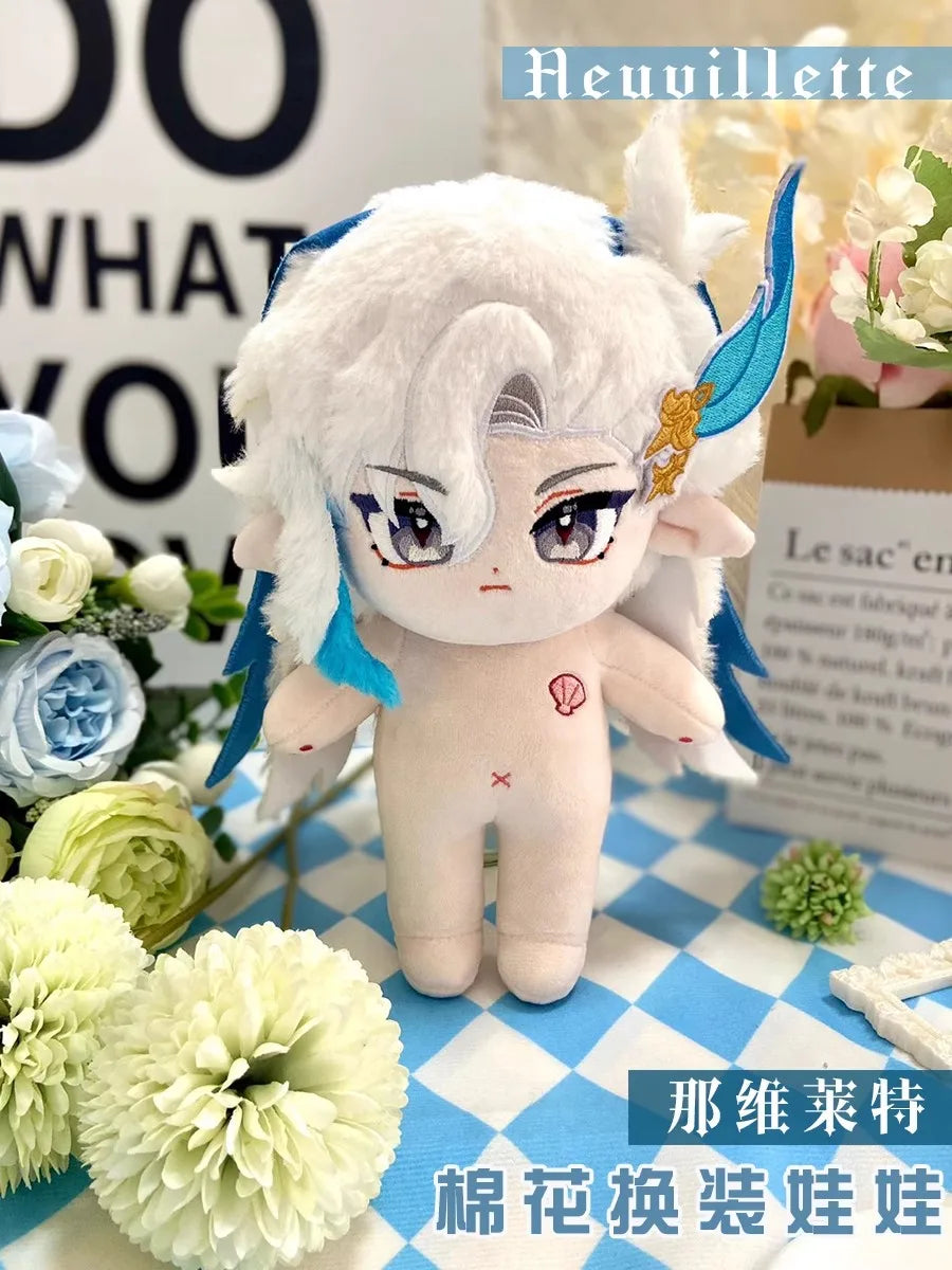 Anime Genshin Impact Plush Wanderer Kinich Scaramouche Xiao Venti Cotton changing doll Stuffed Animals Kids toy gifts Clothing