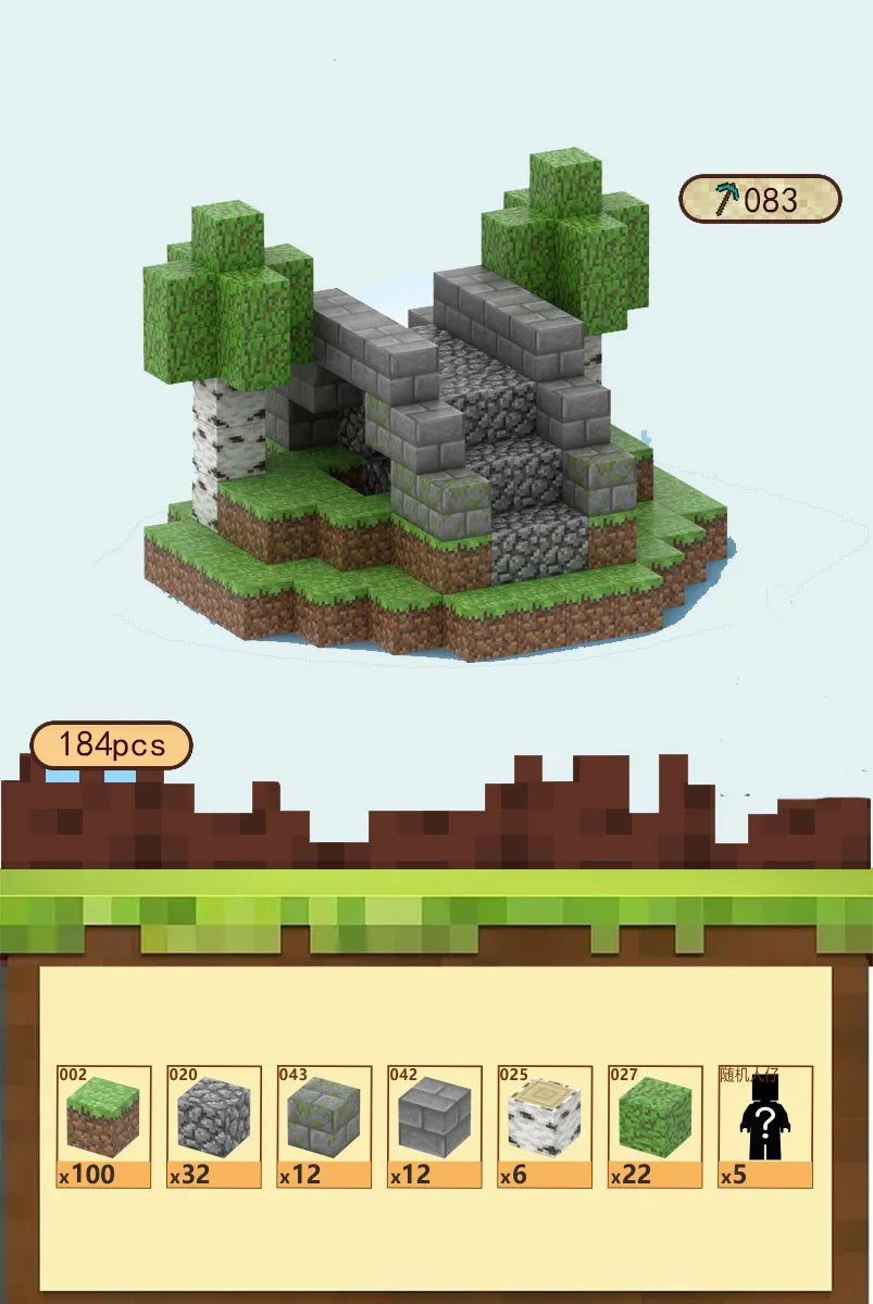 Magnetic Building Blocks Mine Cube Magnet World Set for Boy Girl Kid Age 3+ DIY Model Children Stem Montessori Sensory Toy