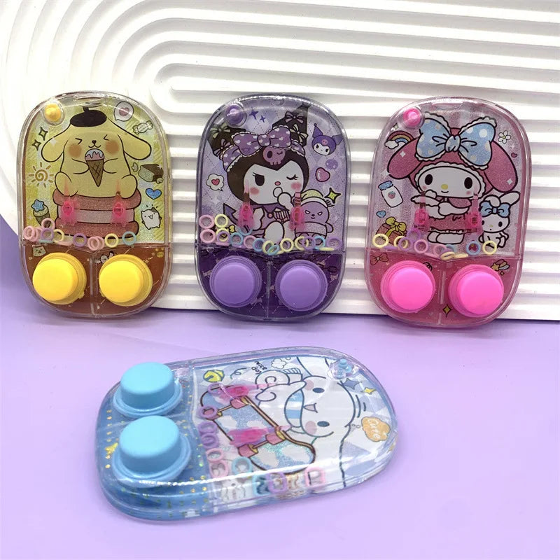 New Sanrio Kuromi Water Machine Big Ear Dog Kids Party Water Ring Toss Game Machine Throwing Circle Develop Focus Ability Toys