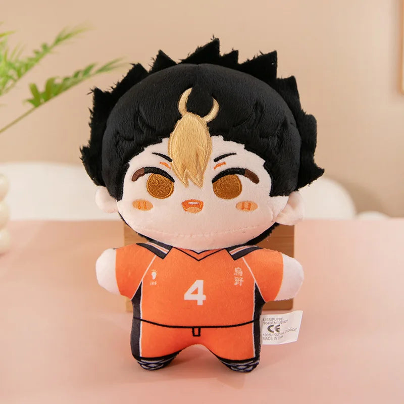 20cm Kawaii Haikyuu Plush Toy Volleyball Stuffed Anime Doll Hinata Shoyo Tobio Kageyama Yu Nishinoya for Fans Kids Birthday Gift