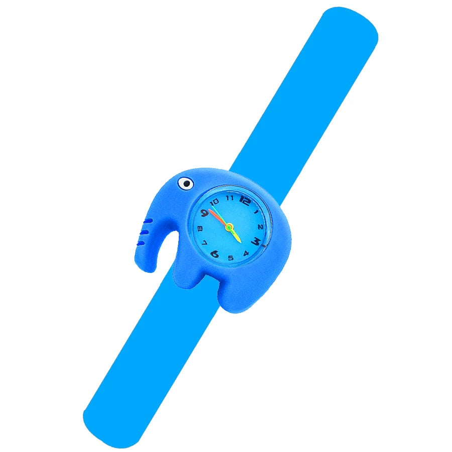 Baby Watch 3D Cartoon Kids Birthday Gift 2-15 Years Old Girl Boy Children Study Time Toy Watch Clock Free Spare Battery