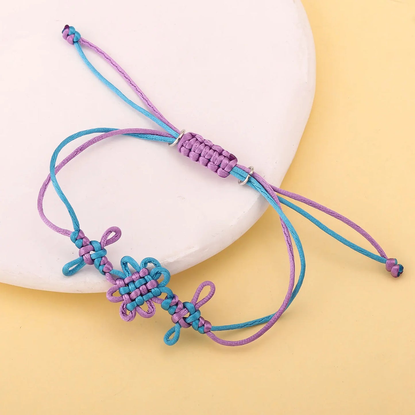 Cartoon Demon Hunter of KPop Rumi Cosplay Two Tone knot Hand Rope Wristband Bracelet Strap Costume Accessories Halloween