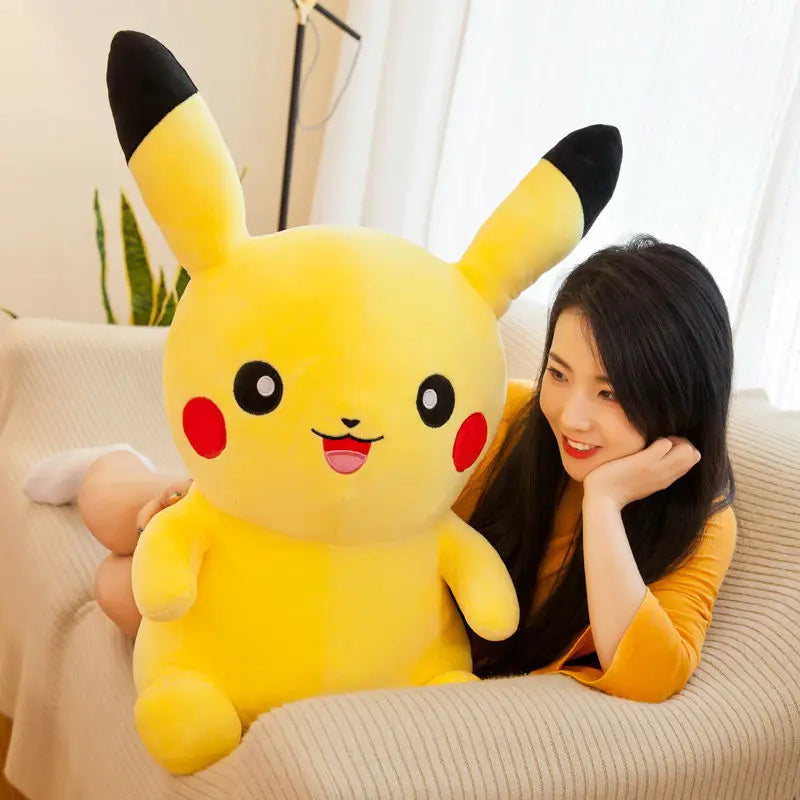 25cm Pokemon Pikachu Plush Toys Kawaii Japan Anime Elf Plush Doll Soft Stuffed Cartoon Pikachu Doll Birthday Gift For Kids Girls