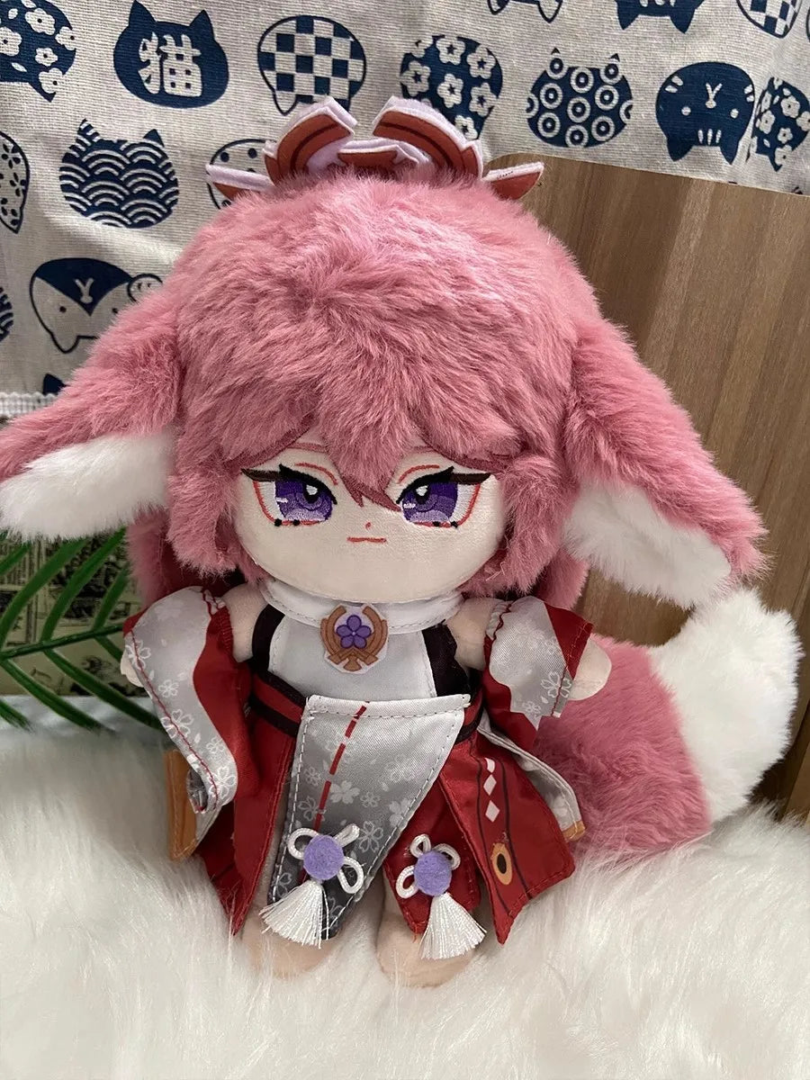 Anime Genshin Impact Plush Wanderer Kinich Scaramouche Xiao Venti Cotton changing doll Stuffed Animals Kids toy gifts Clothing