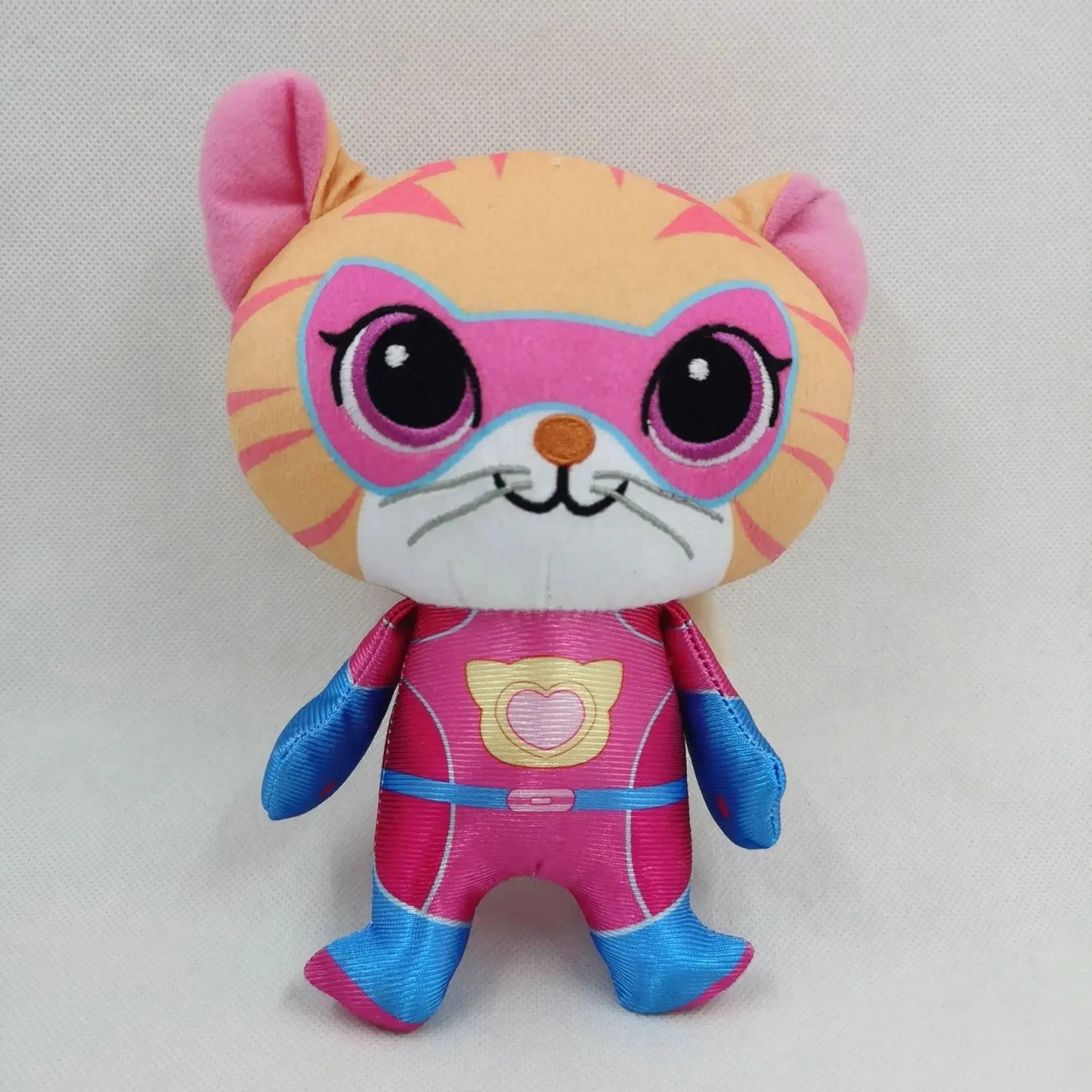 Super Kitties Team Anime Plush Toys Crystal Super Soft Plush Toy Doll Blue Kitten Green Kitten Yellow Kitten Toy doll Kids gift