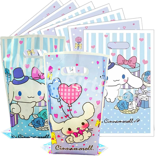 Cinnamoroll Gift Bag 16.5*25cm Loot Bag My Melody Kid Boy Birthday Party Supplies Sanrio Decorations Kids Boys Party Favors