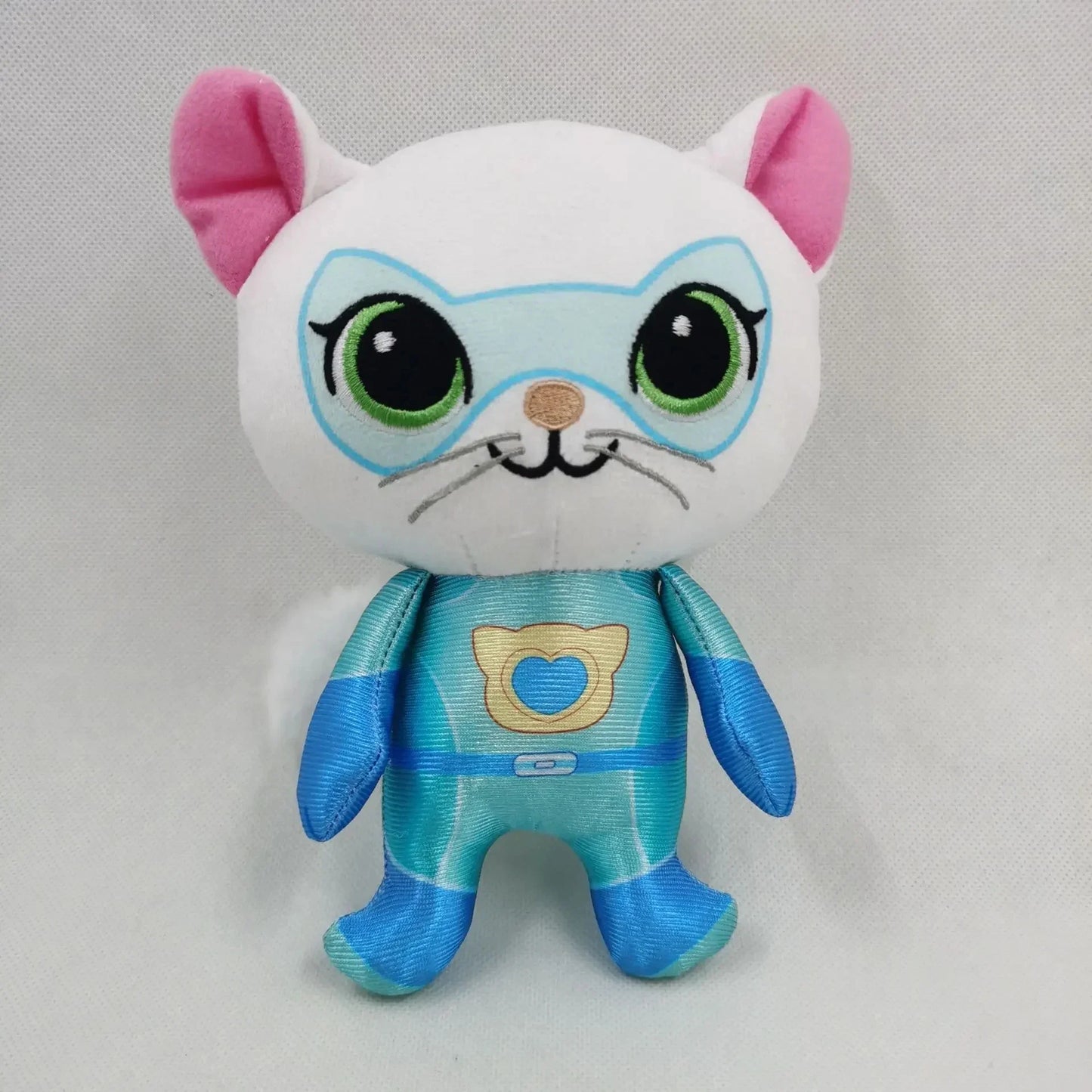 Super Kitties Team Anime Plush Toys Crystal Super Soft Plush Toy Doll Blue Kitten Green Kitten Yellow Kitten Toy doll Kids gift