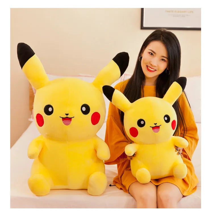 25cm Pokemon Pikachu Plush Toys Kawaii Japan Anime Elf Plush Doll Soft Stuffed Cartoon Pikachu Doll Birthday Gift For Kids Girls