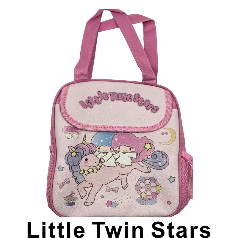 Hello Kitty Kuromi Cinnamonroll  Cartoon Kids Lunch Bag Thermal Insulation Aluminum Film C anvas Portable Insulation  Lunch Bag