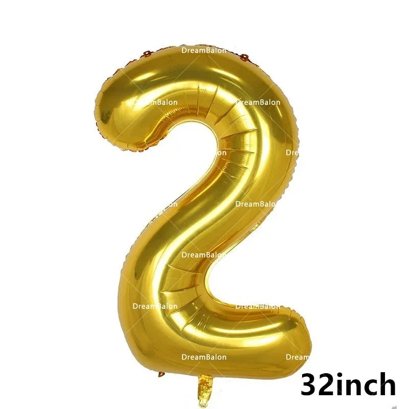 Blippiing Foil Balloon Happy Birthday Banner Decoration Party Supplies Backdrop Cake Toppers Disposable Tableware Latex Ballons
