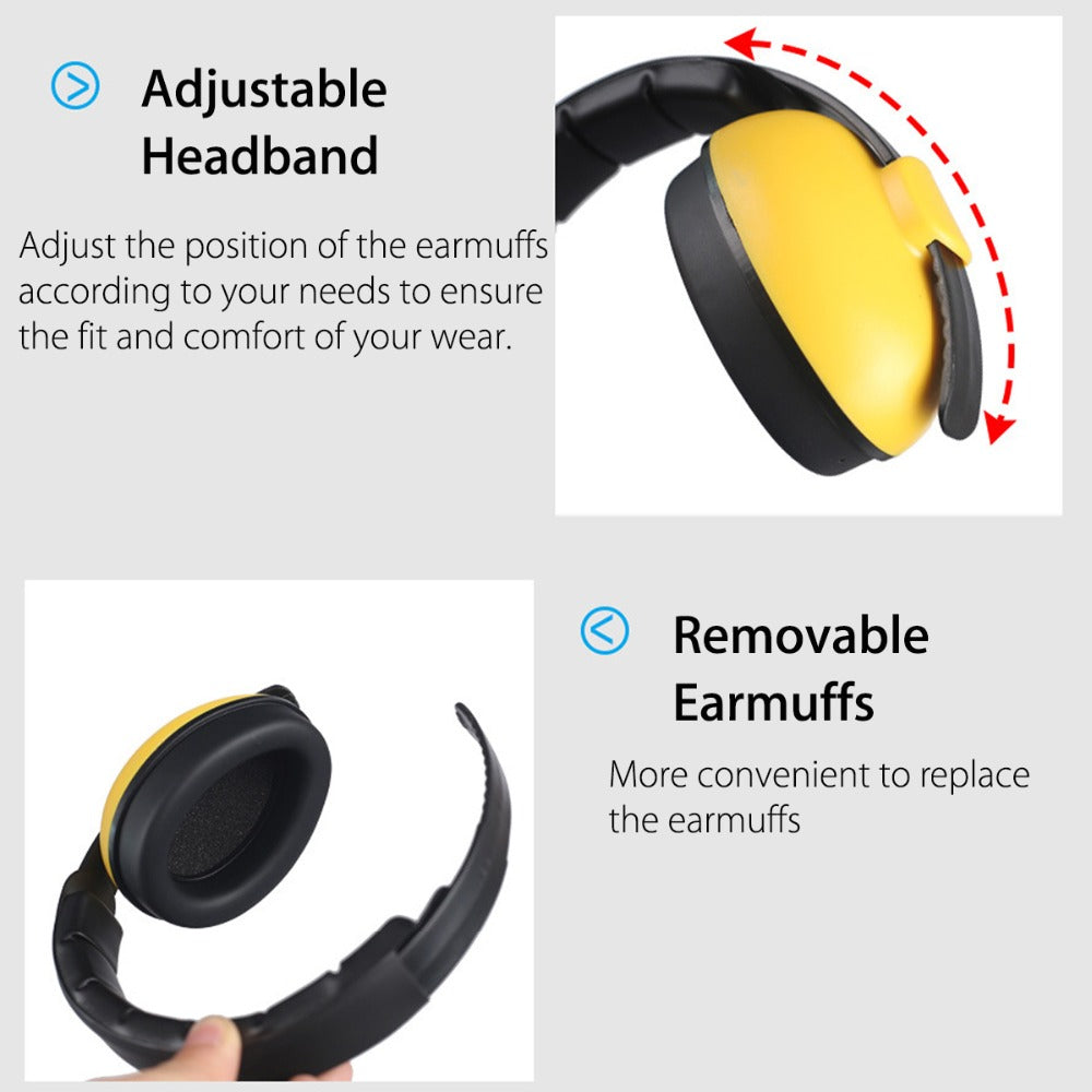 Kids Ear Plugs Sleeping Sound-isolating Headphones Infant Muffs Anti-noise Reduction Earmuffs Toddlers Abs Travel Baby