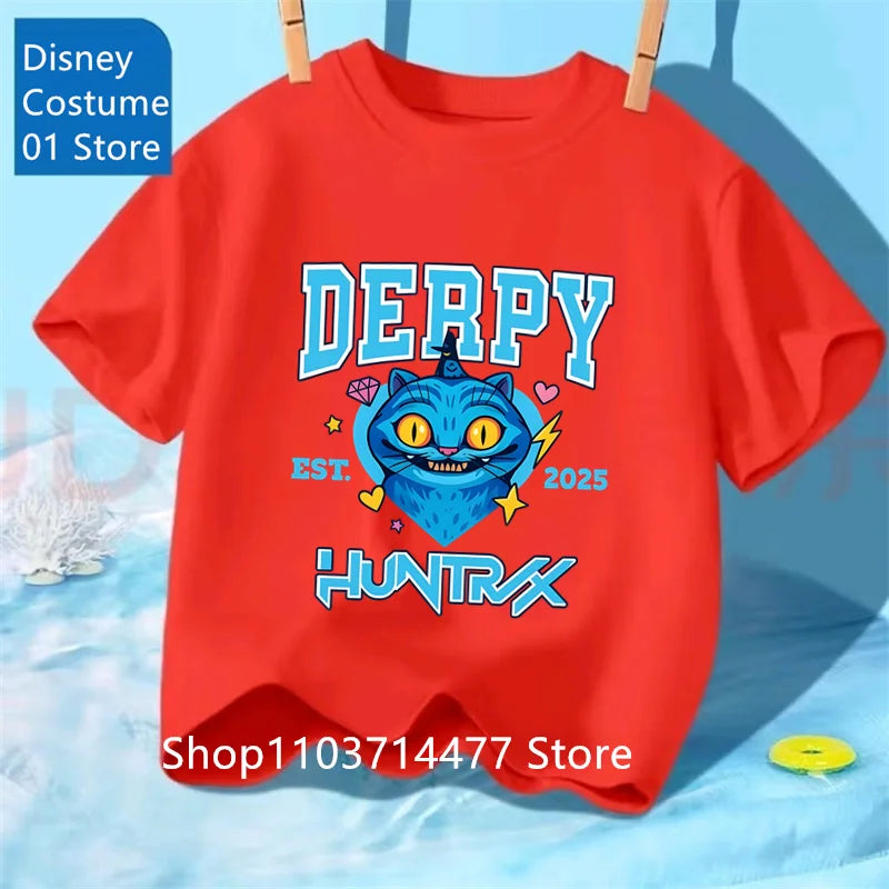 Children's Clothing KPop Demon Hunters Fans Gifts Kids Clothes Fashion Casual Tops 2025 Hot Movie Soft Baby Girls T Shirt