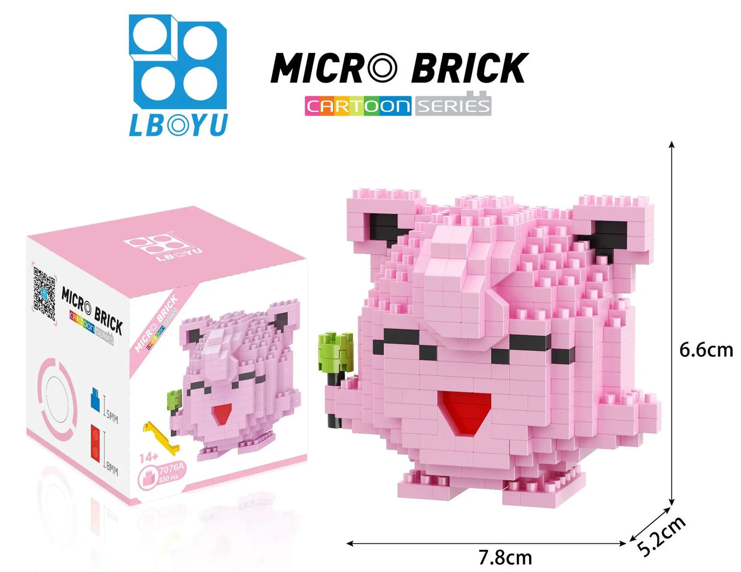 LNO Pokemon Raichu Pichu Kawaii Marowak Mini Blocks Gengar Jynx Diamond Blocks Kids Building Brick DIY Model Educational Toys