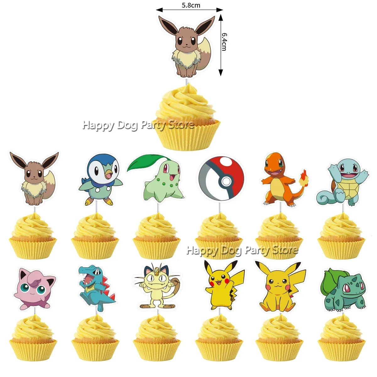 Pokemon Birthday Party Decoration New Yellow Pikachu Balloons For Kids Event Supplies Tableware Banner Backdrop Tablecloth Decor