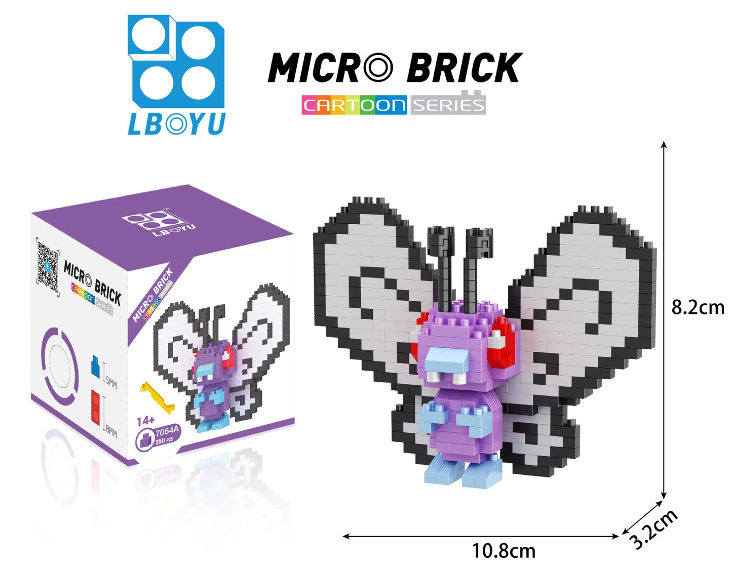 LNO Pokemon Raichu Pichu Kawaii Marowak Mini Blocks Gengar Jynx Diamond Blocks Kids Building Brick DIY Model Educational Toys