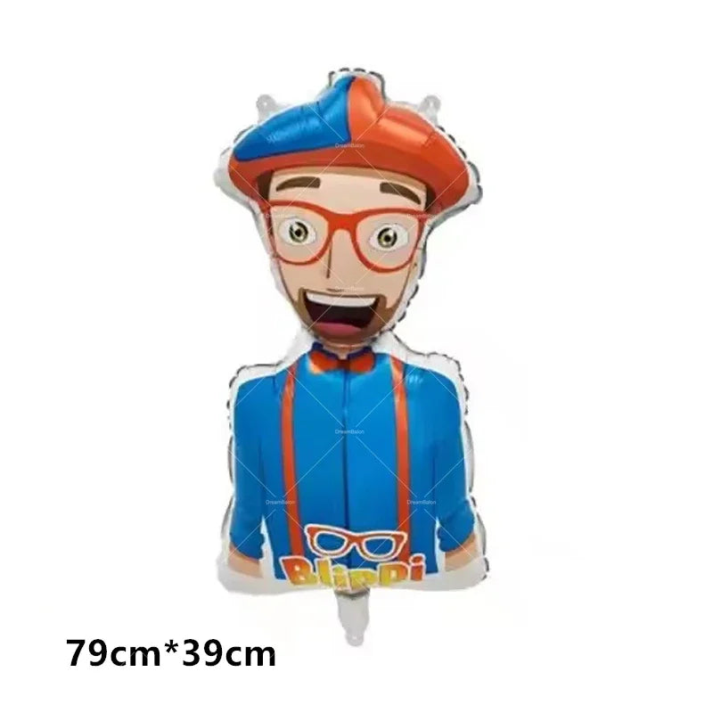 Blippiing Foil Balloon Happy Birthday Banner Decoration Party Supplies Backdrop Cake Toppers Disposable Tableware Latex Ballons