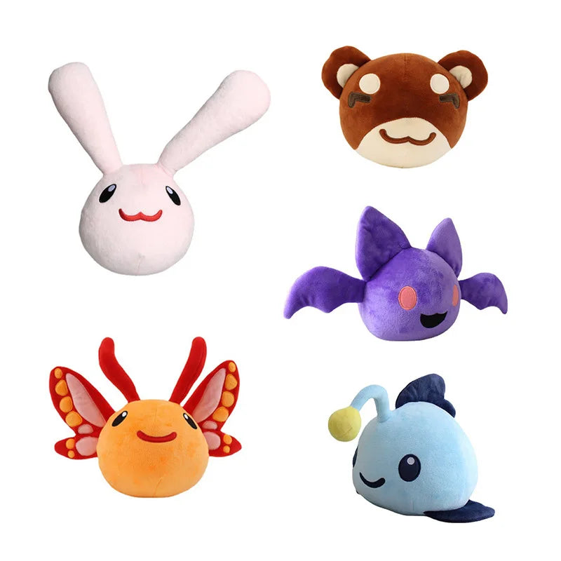 Slime Rancher 2 Plush Toys Angler Batty Ringtail Flutter Soft Stuffed Doll Cartoon Animals Peluche Pillow Kids Christmas Gifts