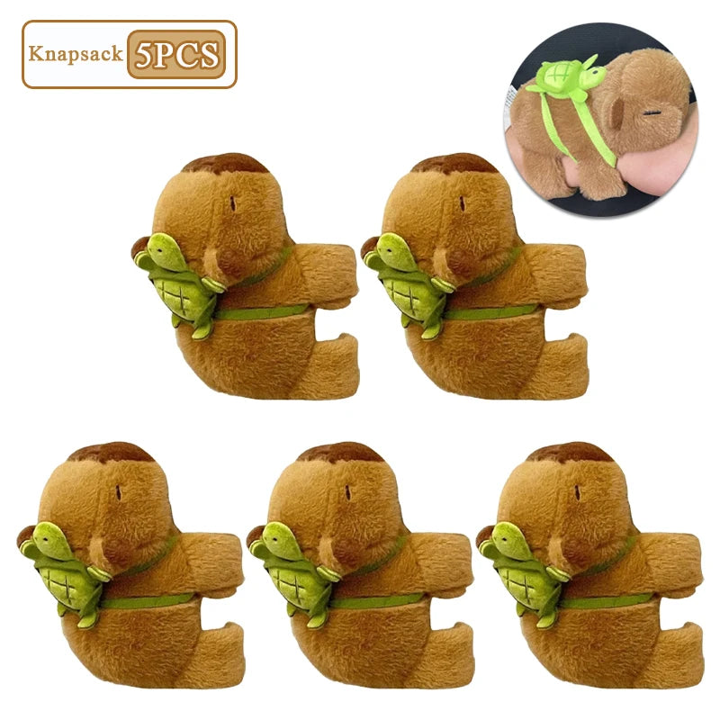 1-10PCS Rytanda Capybara Clap Circle Toys  Capybara Plush Hand Ring Fun Pop Circles Kids  Gift Slap Snap Wrap Wristband Bracelet