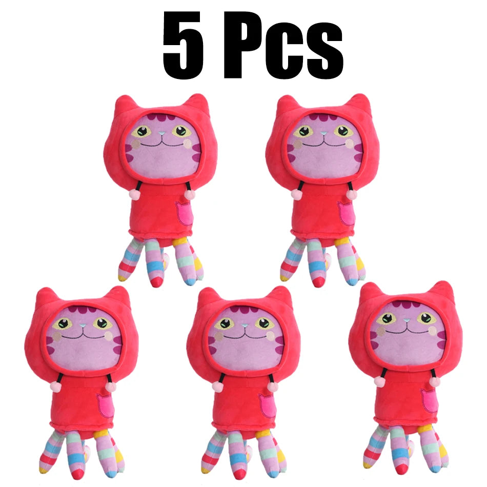 New Gabbys Dollhouse Plush Toy Mercat Cartoon Stuffed Animals Smiling Cat Car Cat Hug Gabys Girl Dolls Kids Birthday Gifts