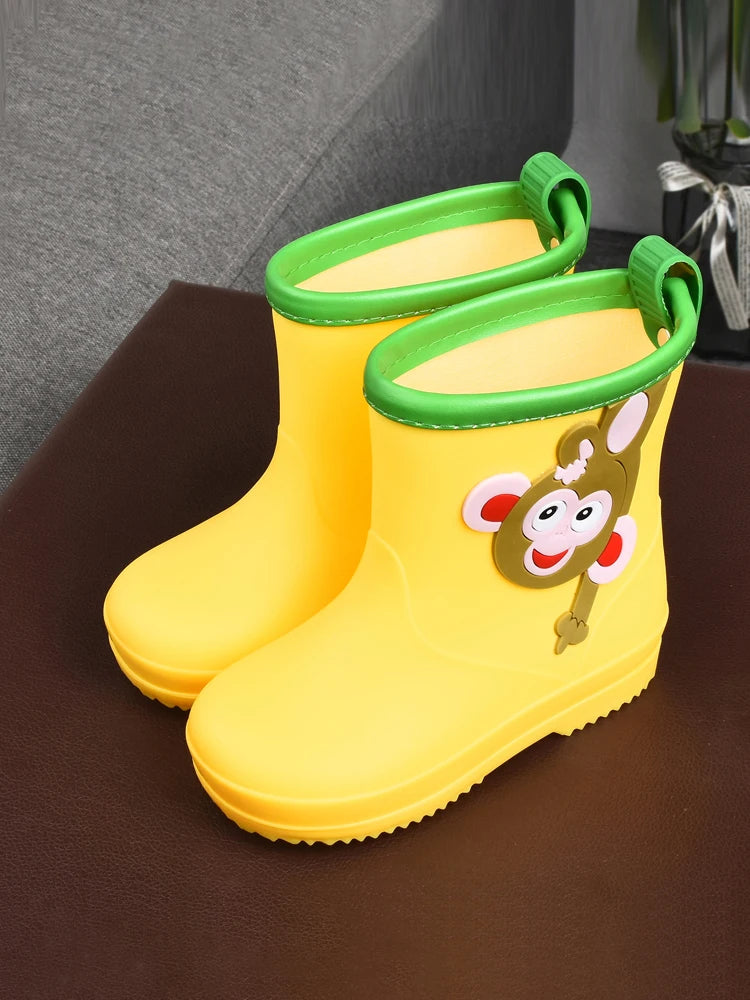 Unicorn Rain Boots Kids Boy Girls Rubber Boots New Cartoon Snow Boots For Children Waterproof Shoes Non-slip Baby Water Shoes