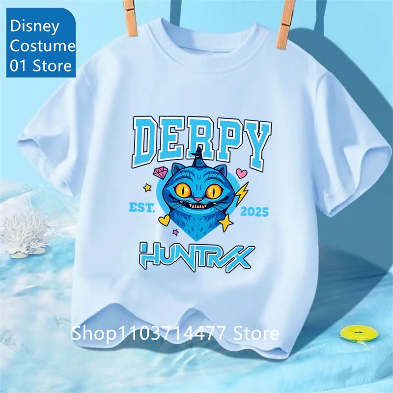 Children's Clothing KPop Demon Hunters Fans Gifts Kids Clothes Fashion Casual Tops 2025 Hot Movie Soft Baby Girls T Shirt