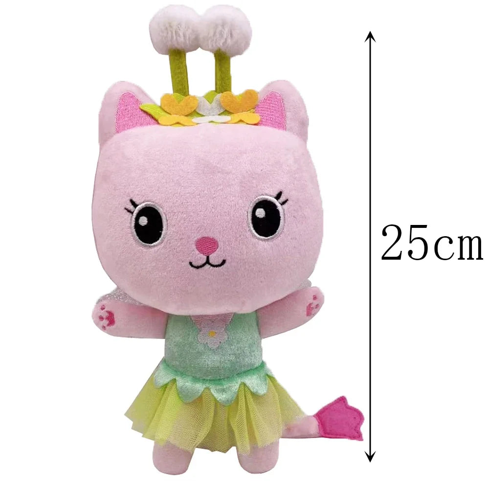 Newest 10 stlyes Gabby Dollhouse Plush Toy Mercat Cartoon Stuffed Animals Mermaid Cat Plushie Doll Kids Birthday Christams Gifts