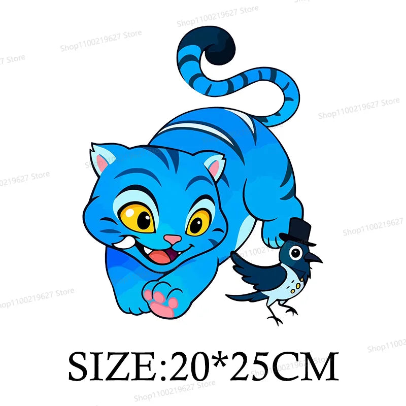 Kpop Demon Hunters Cartoon Patches for Clothes Vynil Heat Transfer Thermal Stickers DIY Kids T shirt Iron on for Women Appliqued