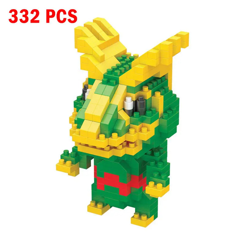 Pokemon Small Building Pokemon Nanoblock Cartoon Pikachu Animal Model Education Game Graphics Pokemon Toys For Kids Birthday