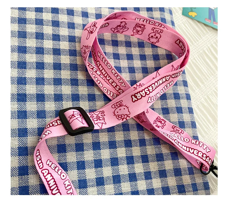 Miniso Cute Cartoon Hello Kitty Bow Crossbody Bag For Women Kawaii Fashion Plush White Kt Cat Shoulder Bag For Girls Kids Gifts