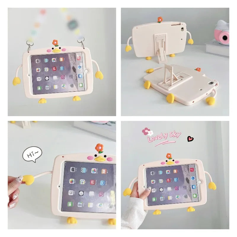 Cartoon Kids Cases For Huawei Matepad Pro 11 10.8 10.4 T10 T10S Mediapad T5 M5 Lite 8.0 10 10.1 Tablet Silicon Cover Stand Funda