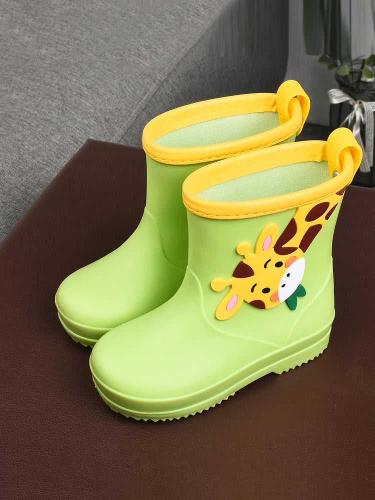 Unicorn Rain Boots Kids Boy Girls Rubber Boots New Cartoon Snow Boots For Children Waterproof Shoes Non-slip Baby Water Shoes