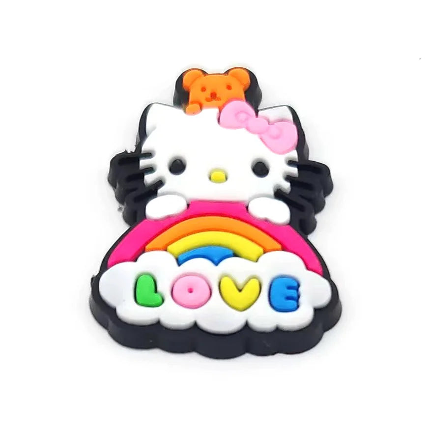MINISO Hello Kitty Sanrio cartoon 1pcs cute shoe charms Accessories buckle clogs sandals pin decorate kids girls gift
