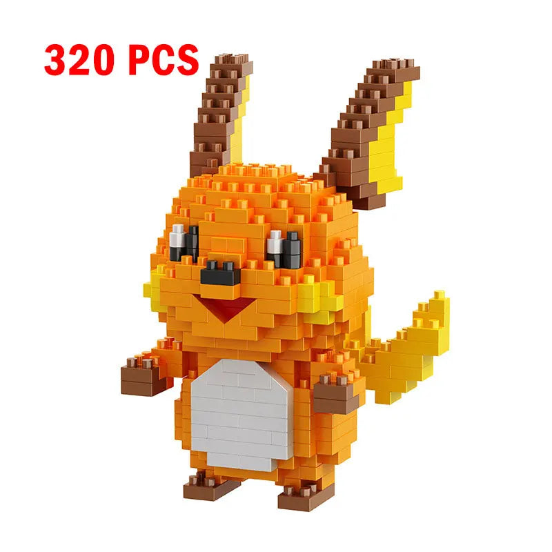 Pokemon Small Building Pokemon Nanoblock Cartoon Pikachu Animal Model Education Game Graphics Pokemon Toys For Kids Birthday