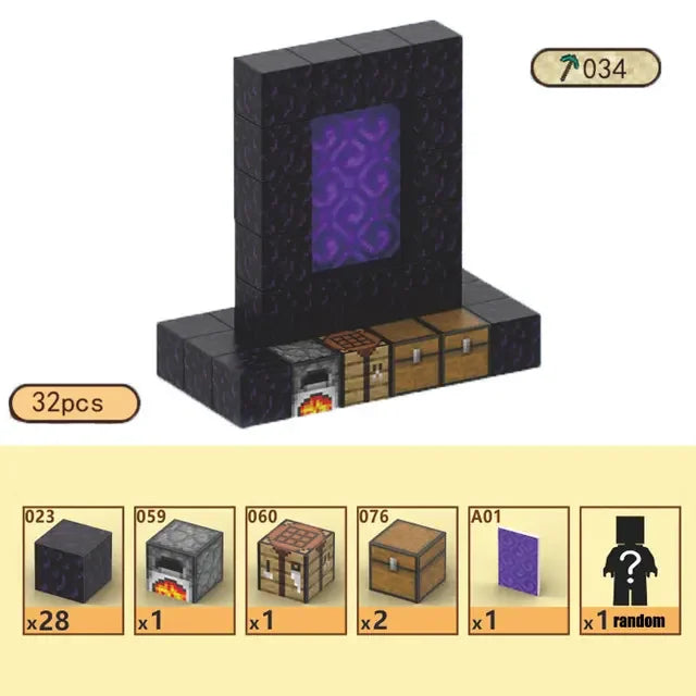 Magnetic Building Blocks Mine Cube Magnet World Set for Boy Girl Kid Age 3+ DIY Model Children Stem Montessori Sensory Toy