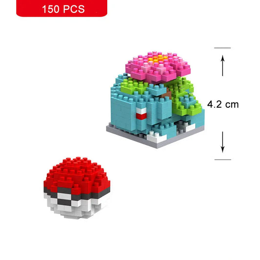 Pokemon Small Building Pokemon Nanoblock Cartoon Pikachu Animal Model Education Game Graphics Pokemon Toys For Kids Birthday