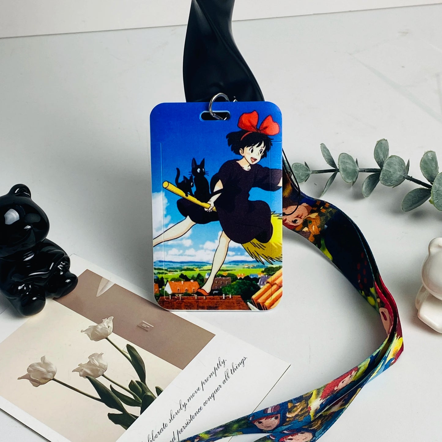 Anime Card Cases card Lanyard Key Lanyard Cosplay Badge ID Cards Holders Neck Straps Keychains