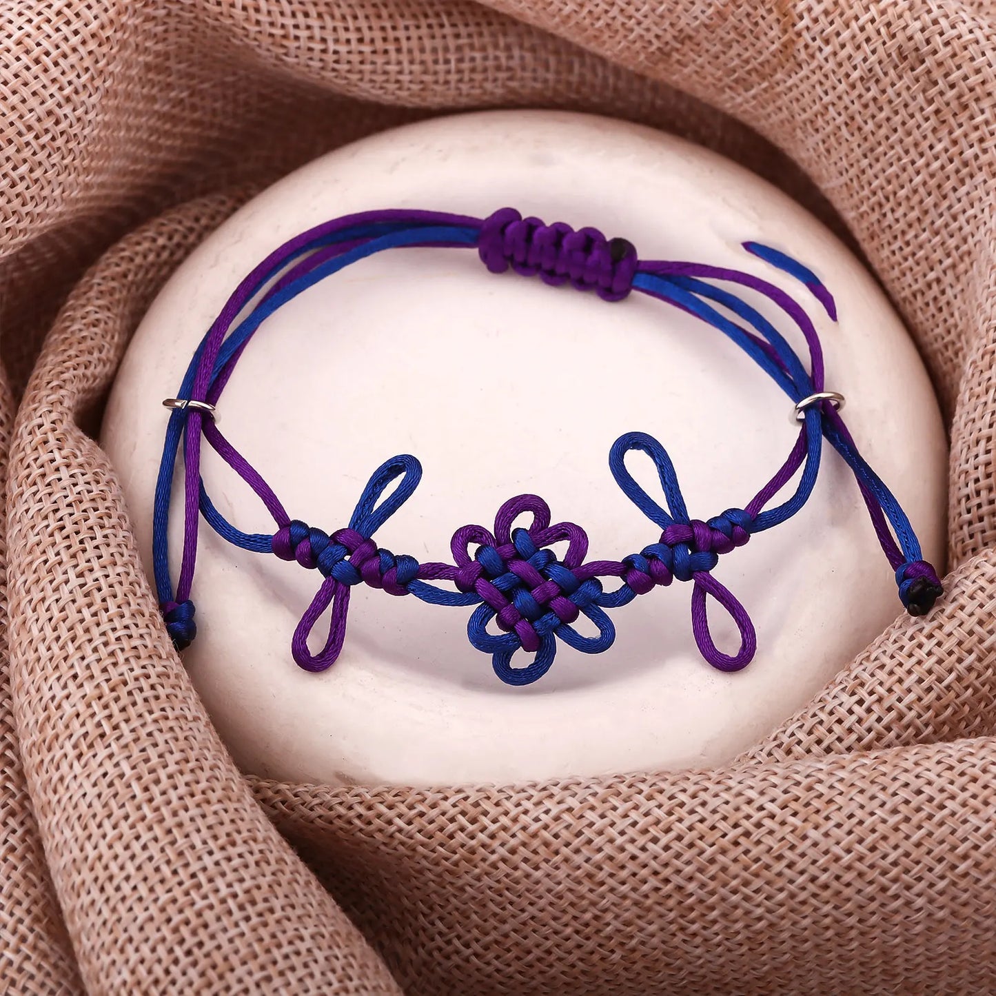 Cartoon Demon Hunter of KPop Rumi Cosplay Two Tone knot Hand Rope Wristband Bracelet Strap Costume Accessories Halloween