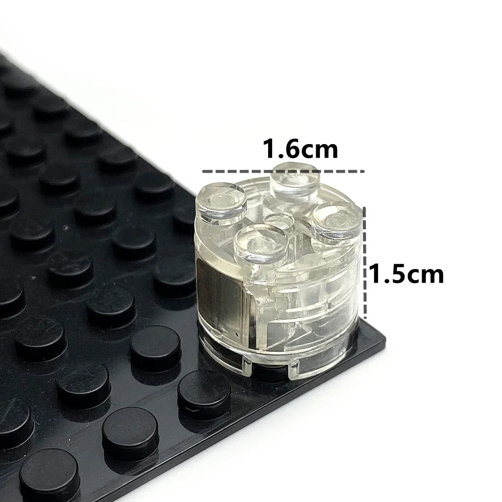 5pcs 2x2 dot LED Light Up Colorful Accessories Classic Brick Education Light-Emitting Compatible Leduo  Building Blocks Kid