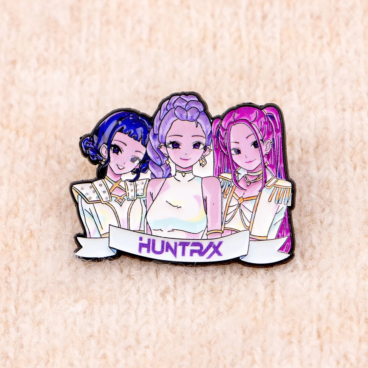 Cute Anime Girl Group Enamel Pins Cool K-POP Brooch Lapel Pin Badge on Backpack Clothing Accessories Fashion Jewelry Fans Gifts