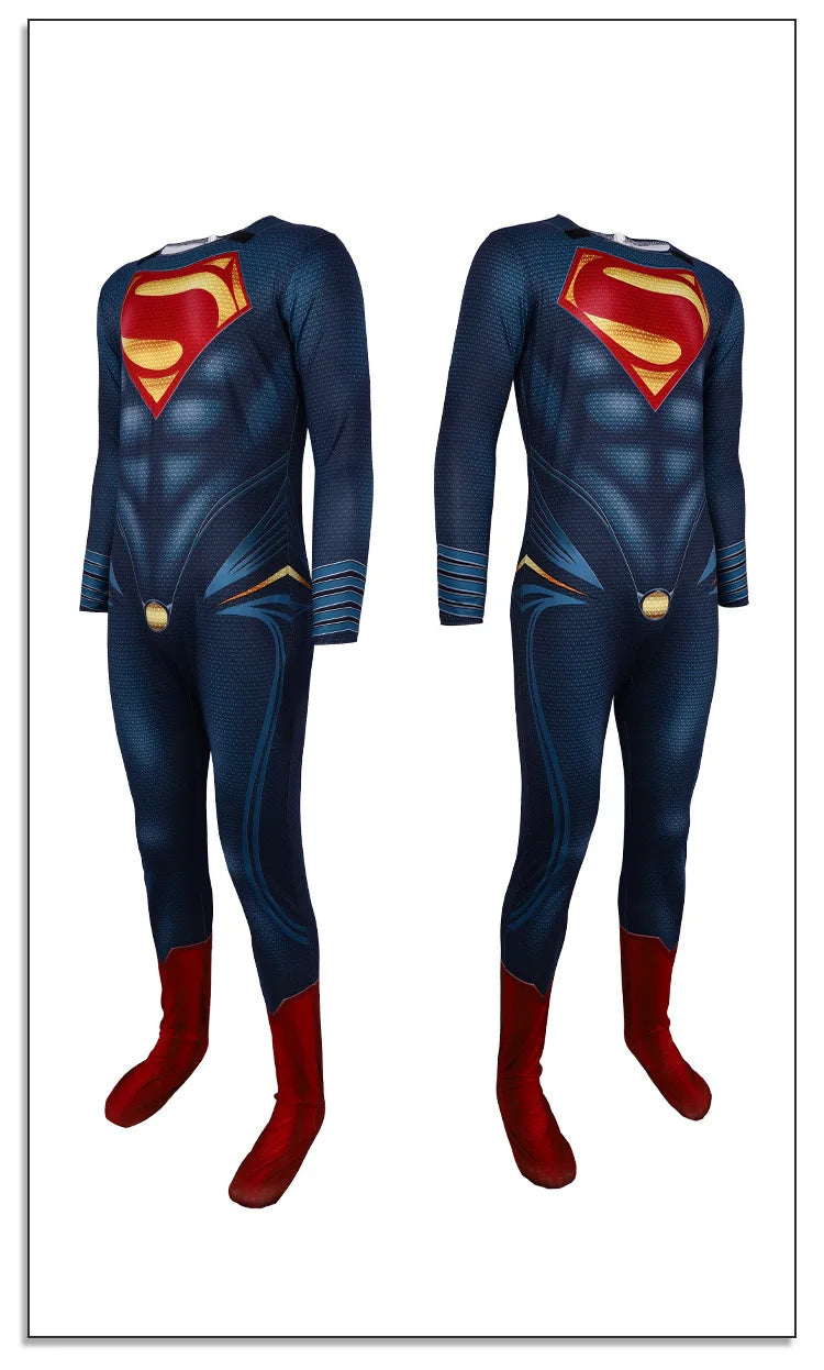 Superman Cosplay Costume Halloween Carnival Party Outfits Stage Performance Hero for Men Women Outfits