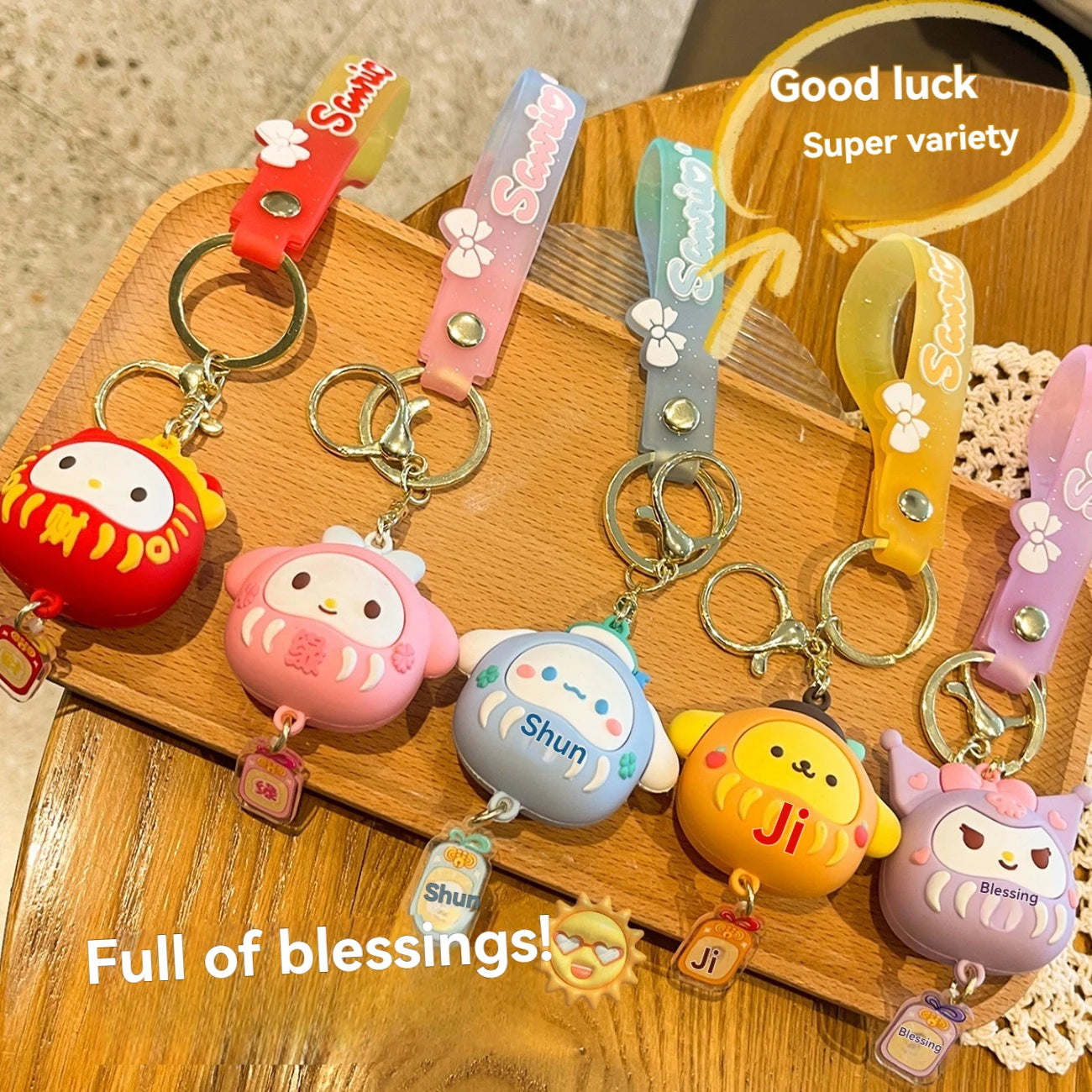 Sanrio Cinnamoroll Kuromi Anime Kawaii Ins Key Chain Pendant Cute Cartoon My Melody Bag Hanging Decoration Toys for Kids