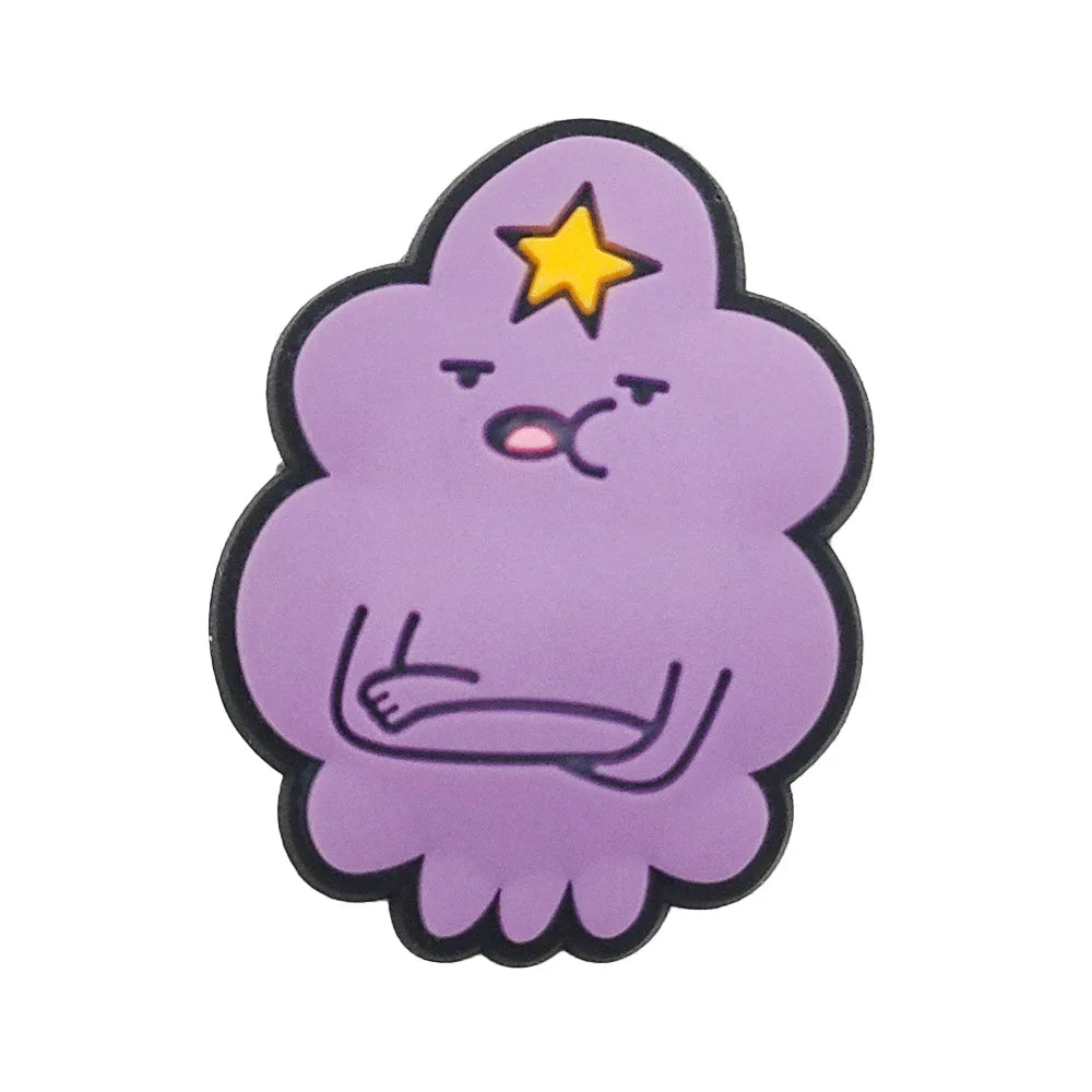 New 1pcs Adventure Cartoon Characters Shoe Charms DIY Clogs Shoe Accessories Fit Pins Decorate Buckle Kids Girls Birthday Gifts