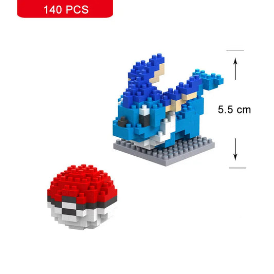 Pokemon Small Building Pokemon Nanoblock Cartoon Pikachu Animal Model Education Game Graphics Pokemon Toys For Kids Birthday