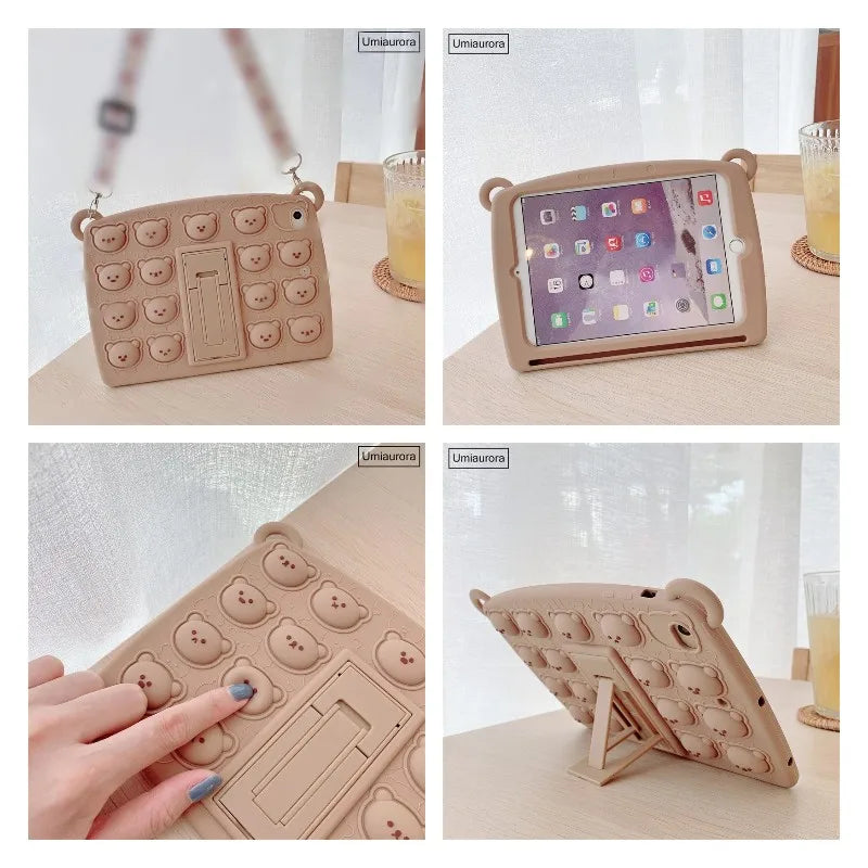 Cartoon Kids Cases For Huawei Matepad Pro 11 10.8 10.4 T10 T10S Mediapad T5 M5 Lite 8.0 10 10.1 Tablet Silicon Cover Stand Funda